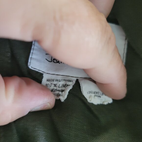 Vintage 90's Flax by Jeanne Engelhart Linen Jacket Size M - Picture 9 of 10